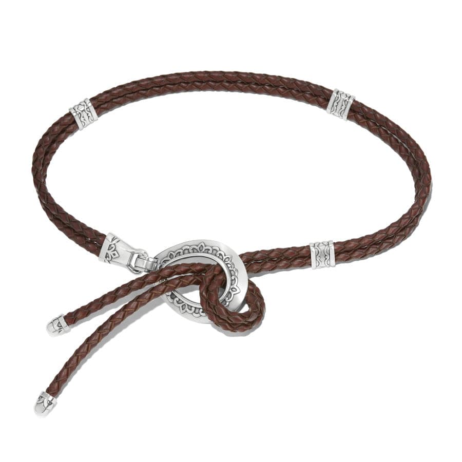 Double Barrel Braid Belt brown 1