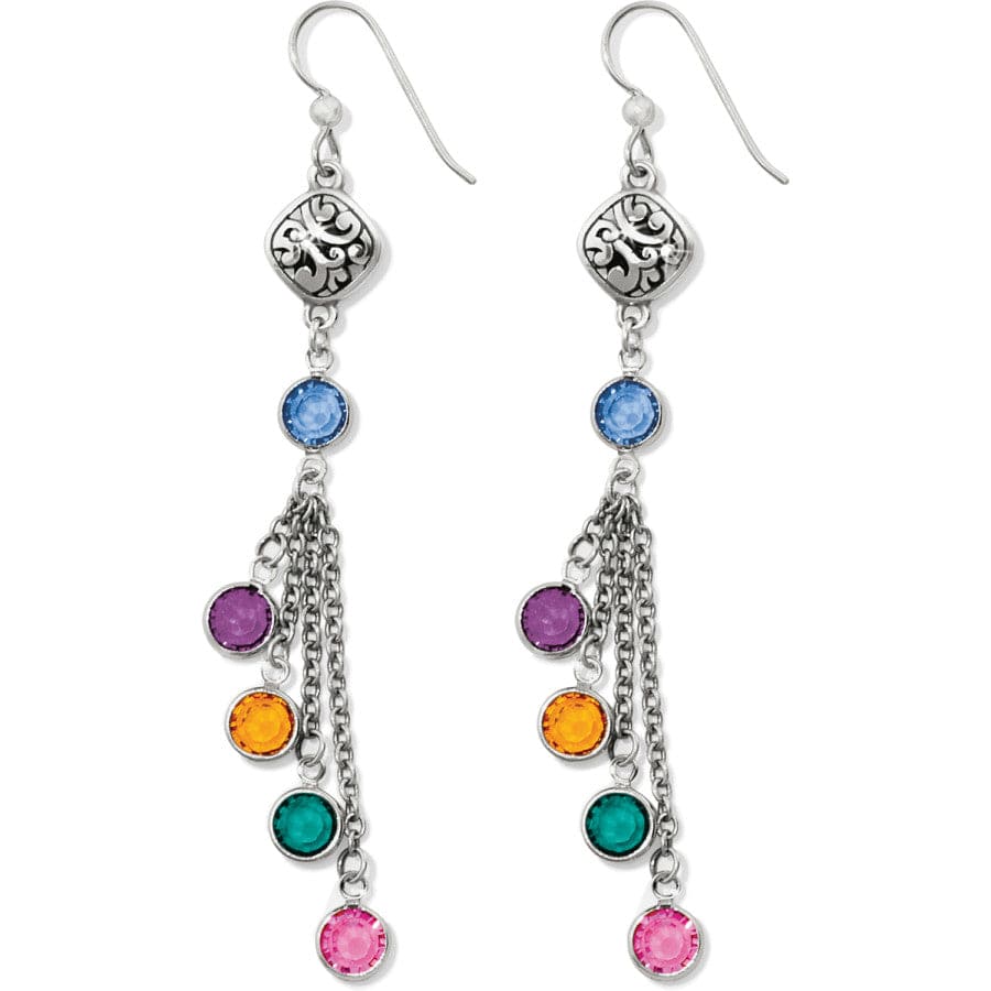 Elora Gems French Wire Earrings silver-multi 1