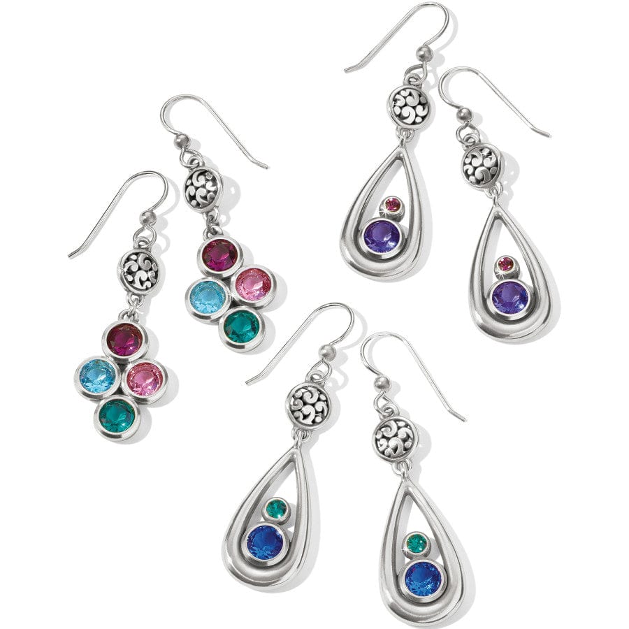 Elora Gems Teardrop French Wire Earrings tanzanite-amethyst 3