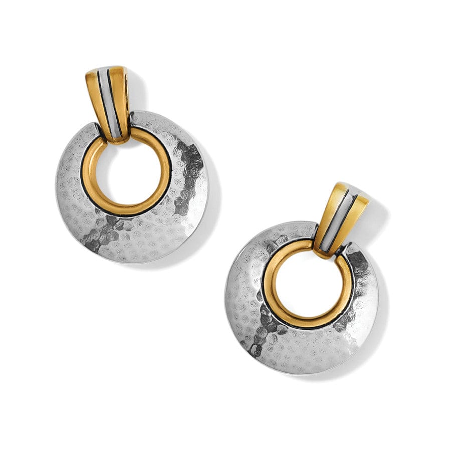 Entrata Post Drop Earrings silver-gold 1