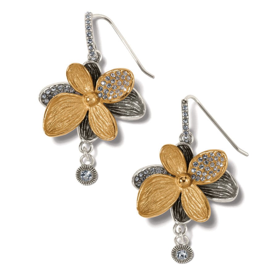 Everbloom Shine French Wire Earrings silver-gold 1