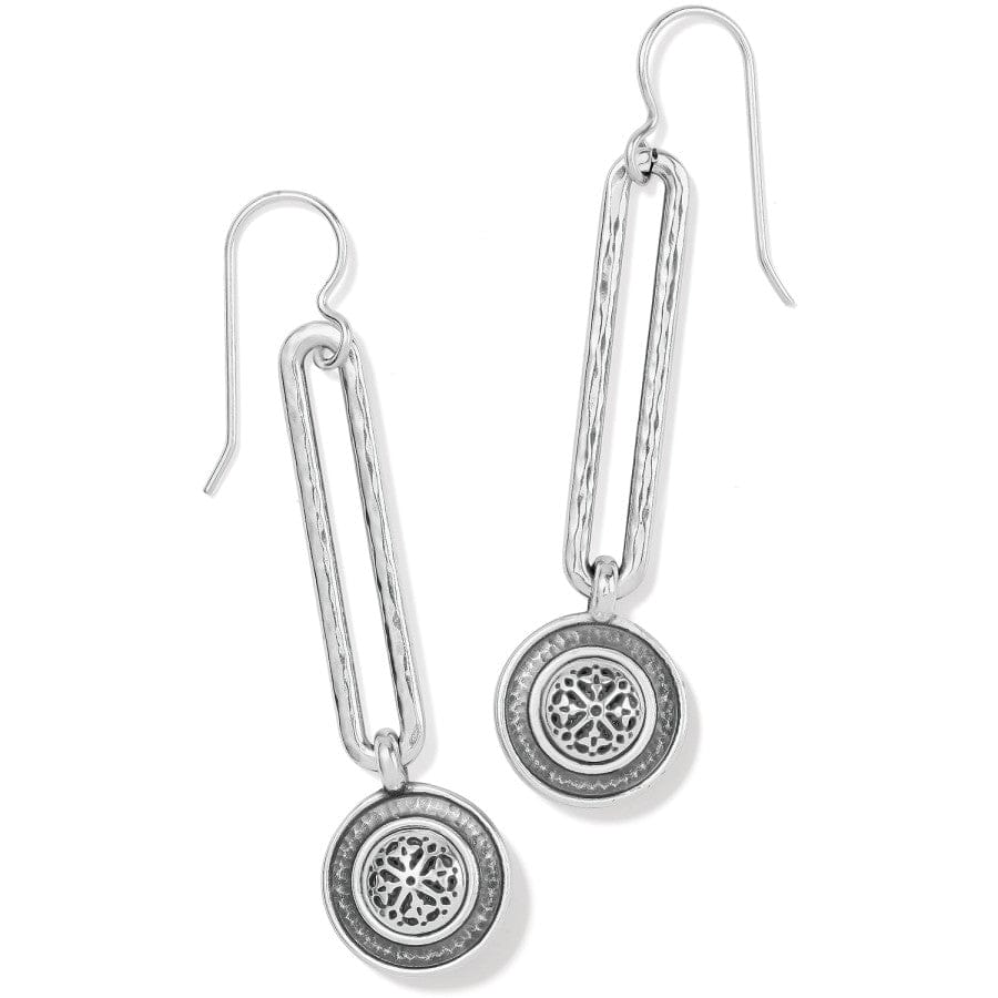 Ferrara Disc French Wire Earrings silver 1