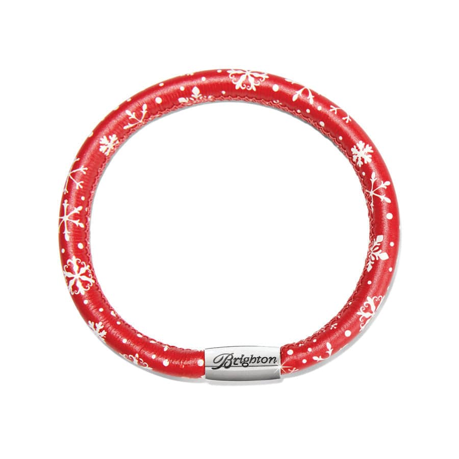 Festive Snowflakes Woodstock Bracelet red 1