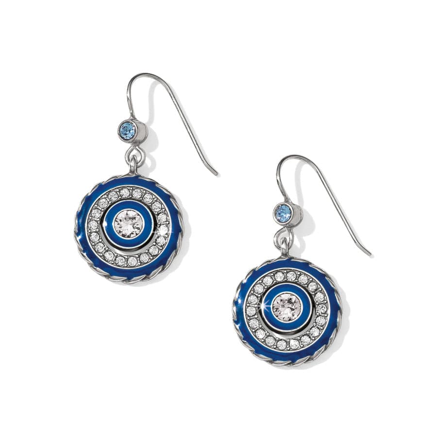 Halo Eclipse French Wire Earrings silver-blue 1