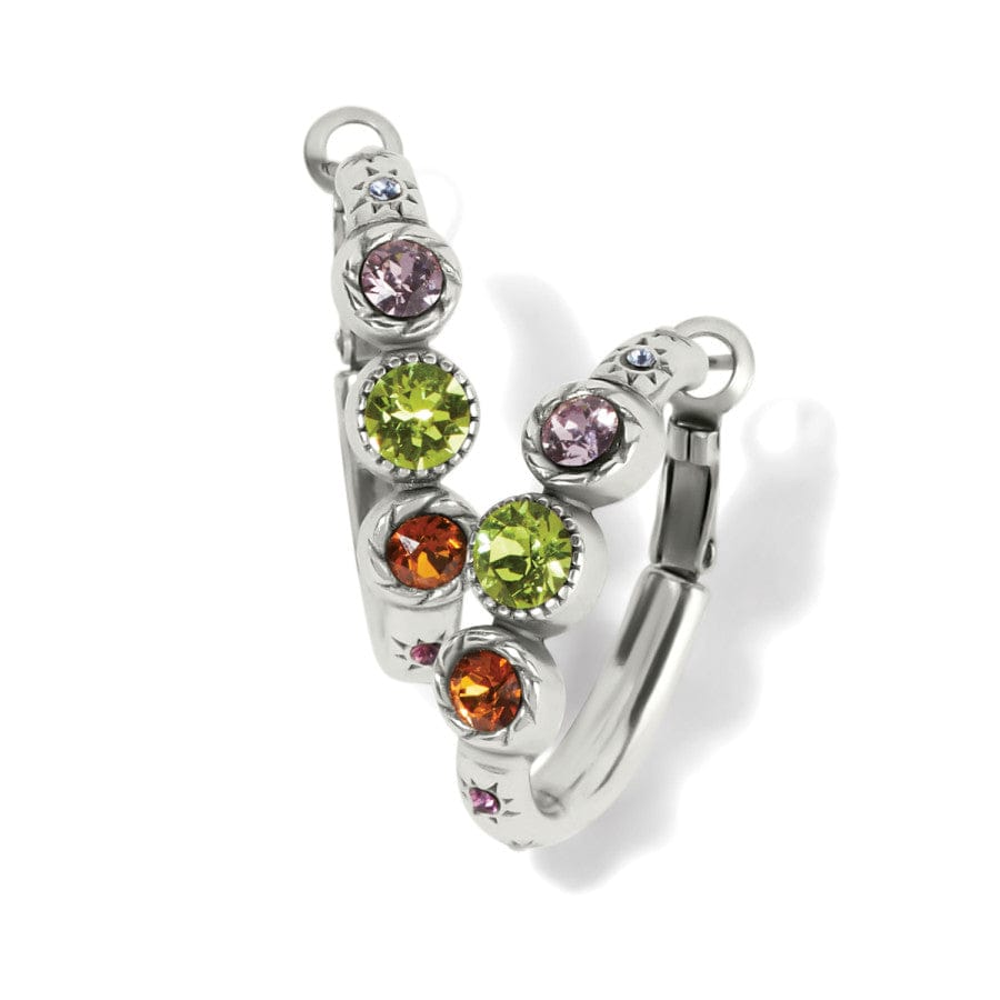 Halo Gems Trio Hoop Earrings silver-multi 1