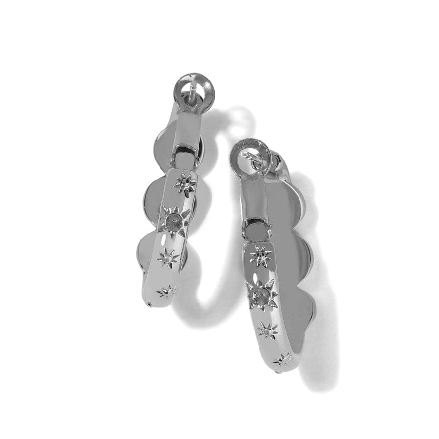 Halo Gems Trio Hoop Earrings silver-multi 2