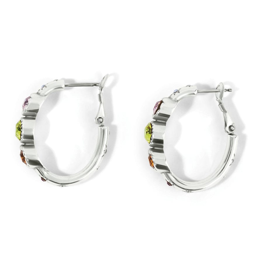 Halo Gems Trio Hoop Earrings silver-multi 3