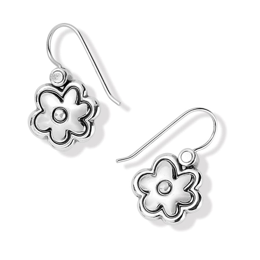 Harmony Flower French Wire Earrings silver-gold 2