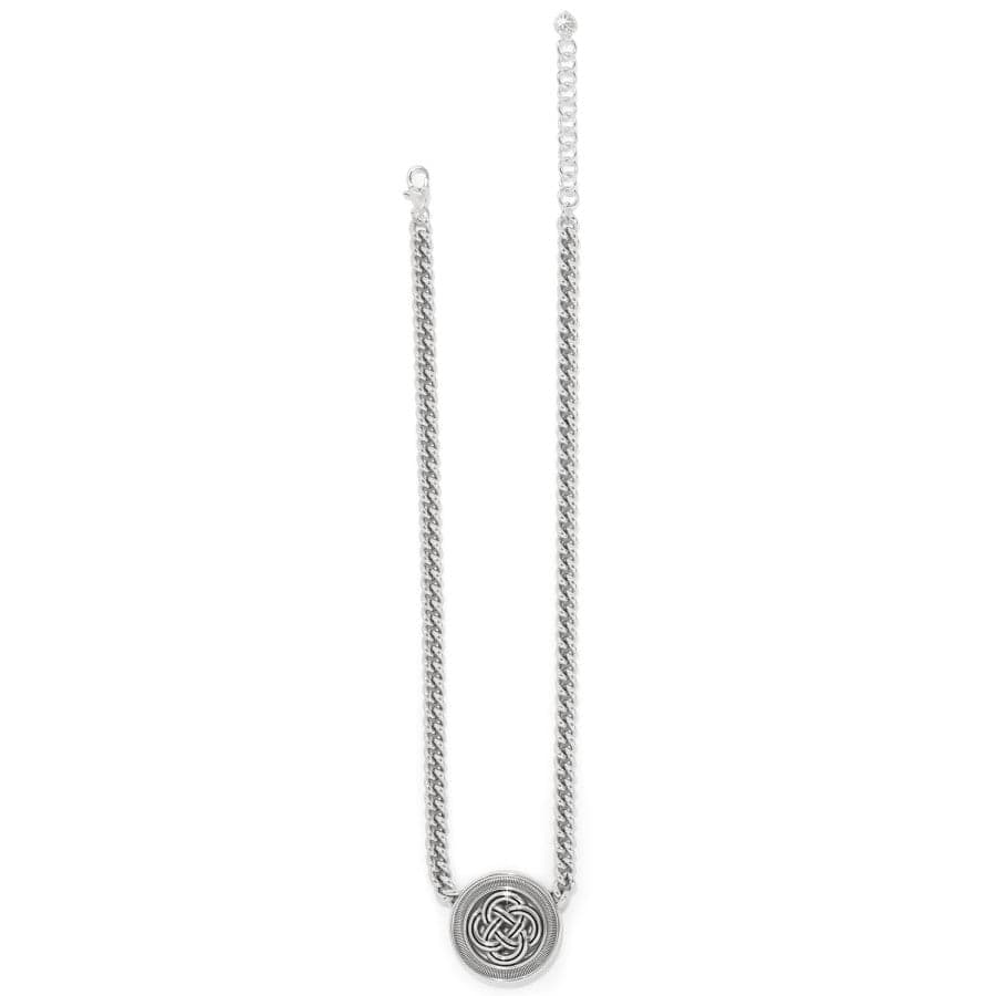 Interlok Bold Medallion Necklace silver 2