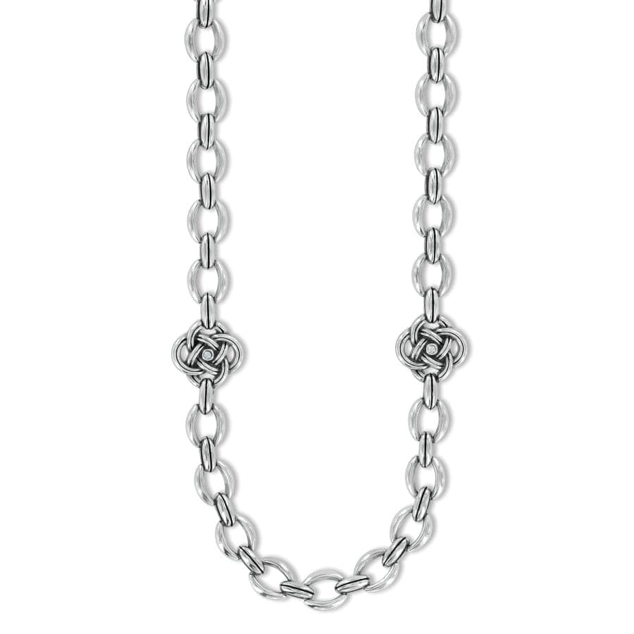 Interlok Knot Link Necklace silver 1