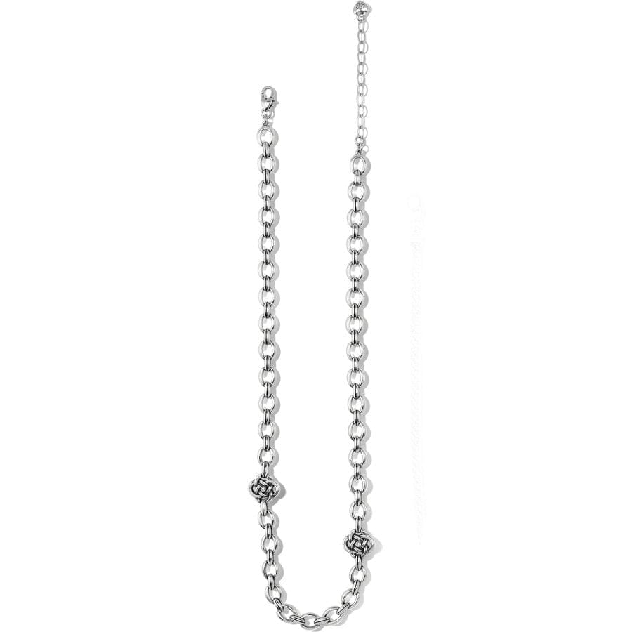 Interlok Knot Link Necklace silver 2