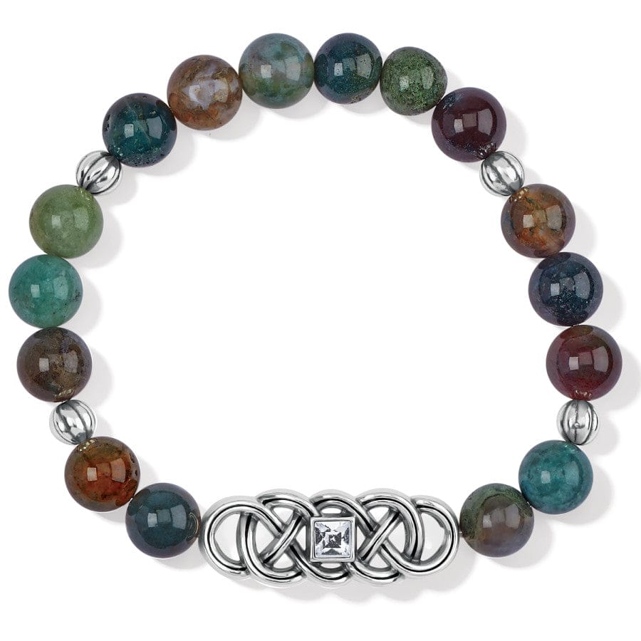 Interlok Lustre Jasper Stretch Bracelet