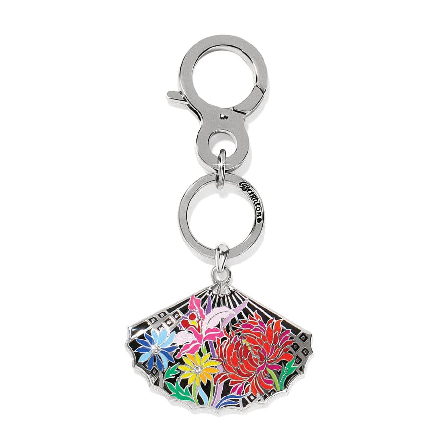 Kyoto In Bloom Fan Handbag Fob silver-multi 1