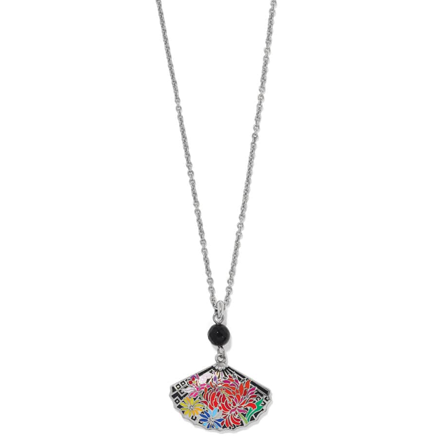 Kyoto In Bloom Fan Petite Necklace silver-multi 1