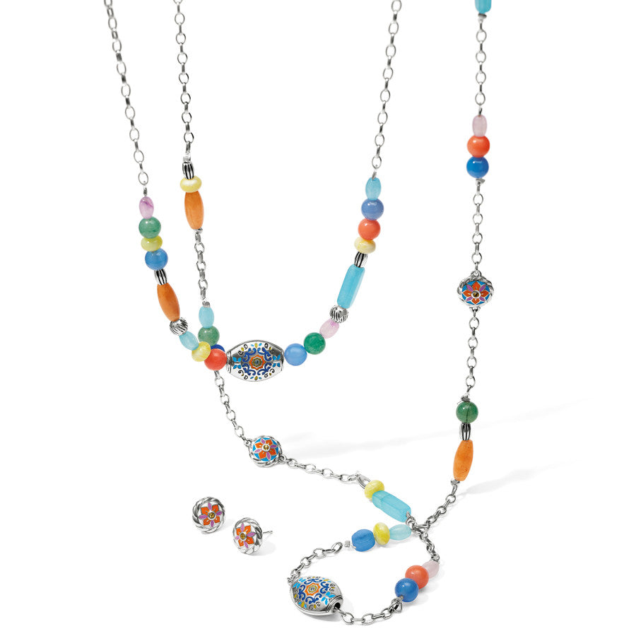 La Farfalla Short Necklace silver-multi 3