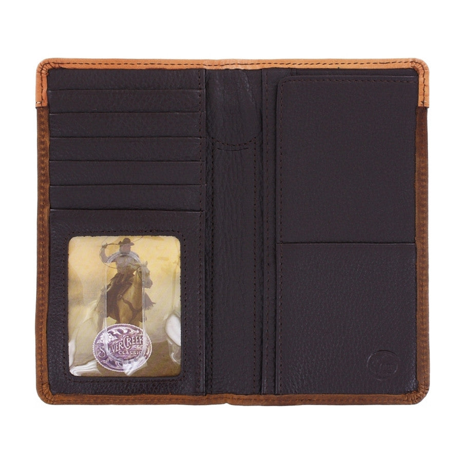 Lone Star Checkbook Wallet bark-tan 4