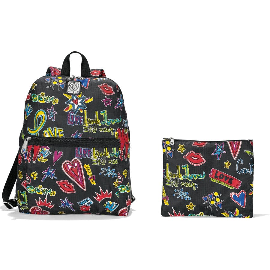 Love Scribble Happy Trails Backpack multi 1