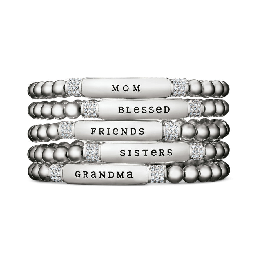 Meridian Blessed Petite Stretch Bracelet silver 3