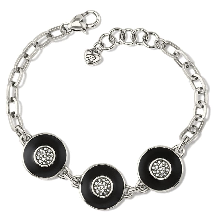 Meridian Eclipse Disc Bracelet silver-black 1