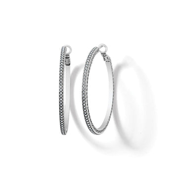 Meridian Thin Large Hoop Earrings