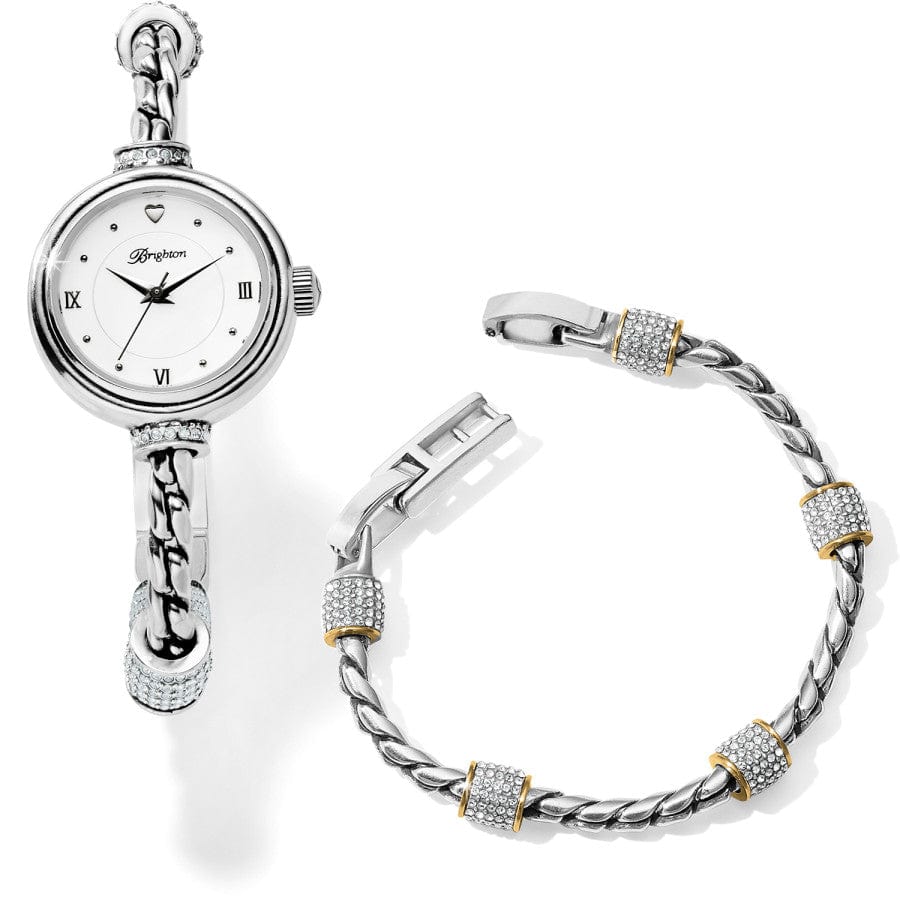 Meridian Watch Stack Two Tone Jewelry Gift Set silver-gold 1