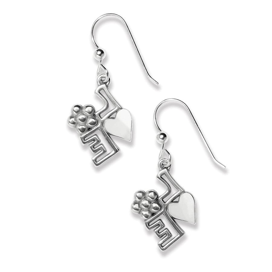 Mod Love French Wire Earrings silver-red 2