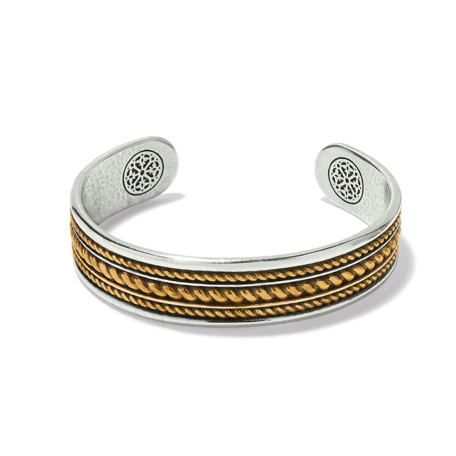 Monete Narrow Cuff Bracelet silver-gold 1