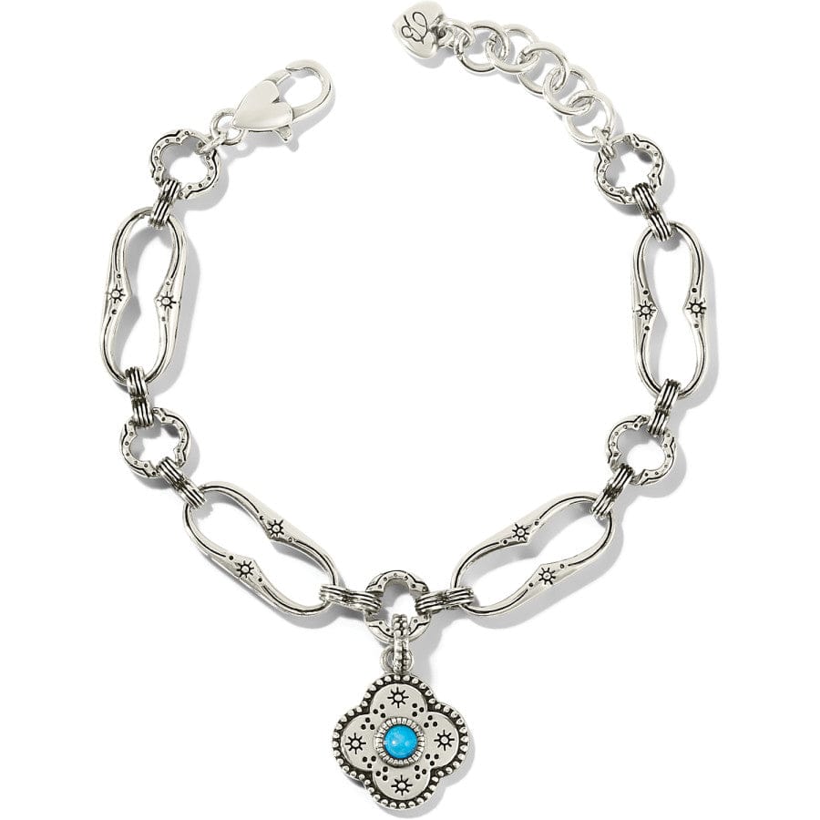 Mosaic Link Bracelet silver-turquoise 1