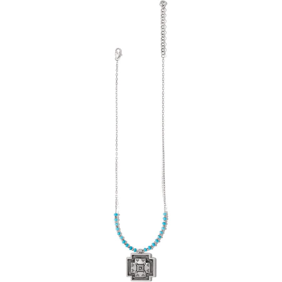 Mosaic Paseo Bead Cross Necklace silver 2