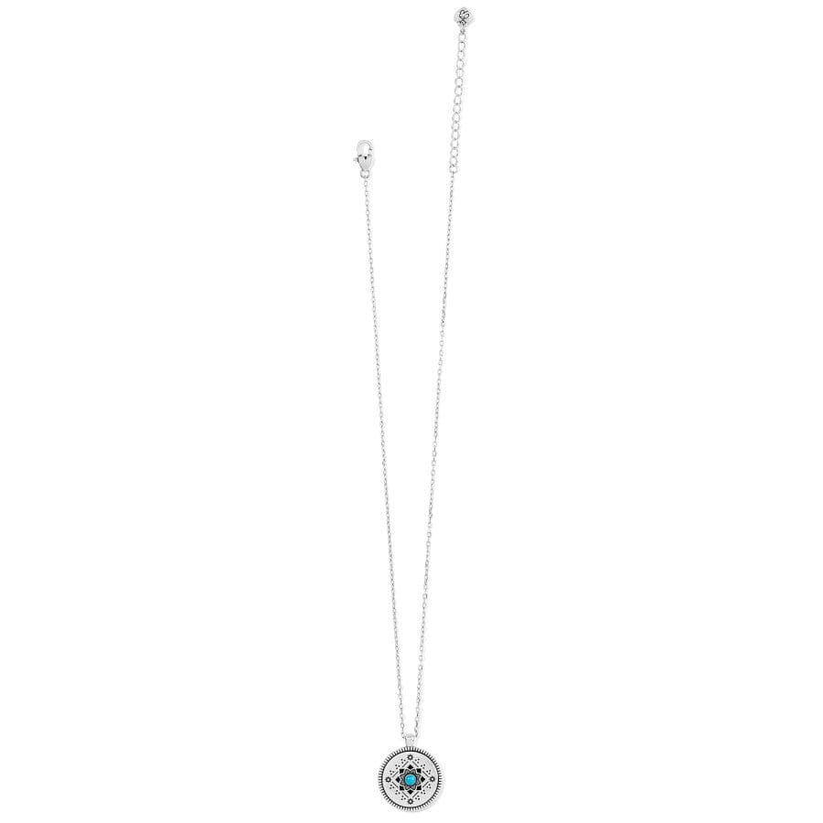 Mosaic Pendant Necklace silver-turquoise 3