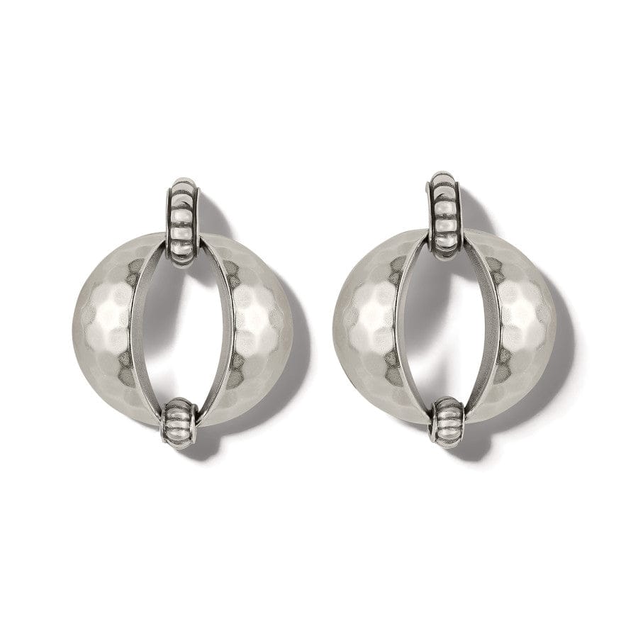 Mystic Moon Post Drop Earrings silver 2