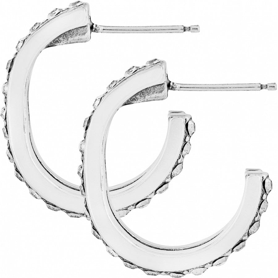 Neptune's Rings Medium Post Hoop Earrings silver-gold 2