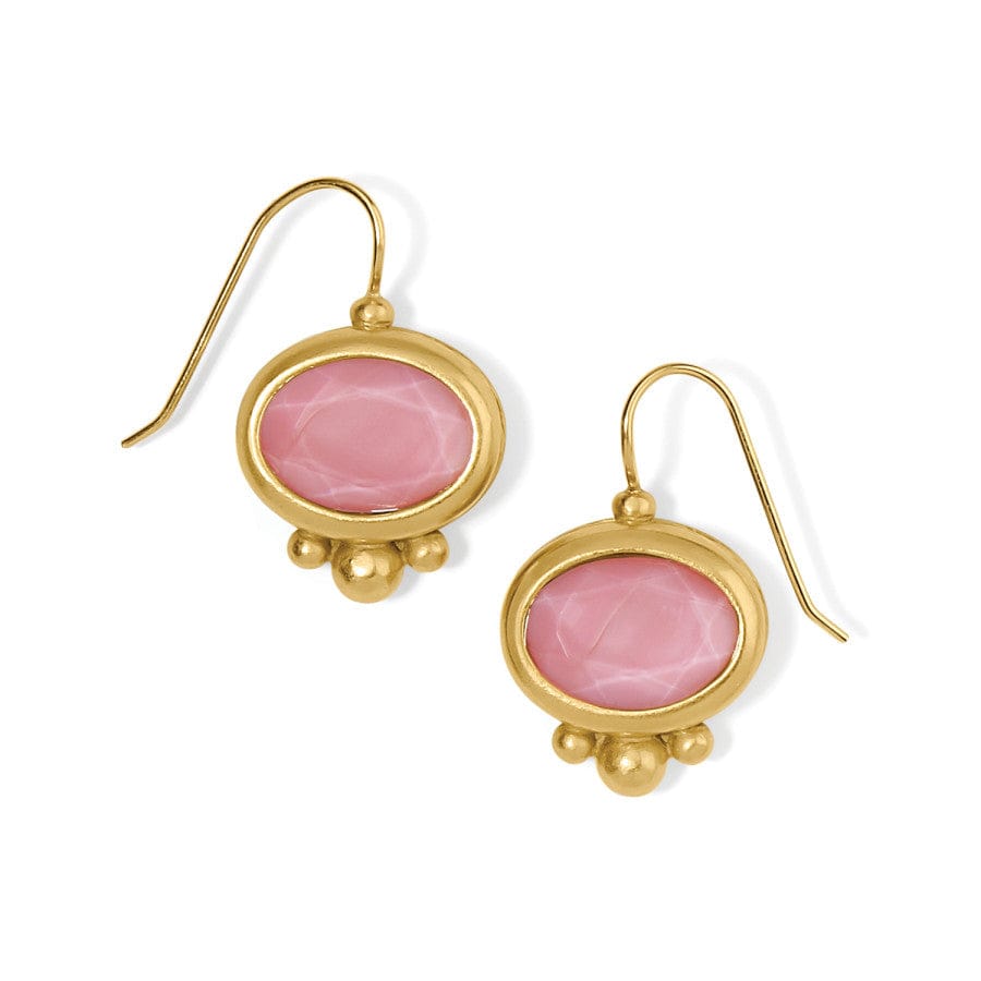 Pink Moon French Wire Earrings gold-pink 1