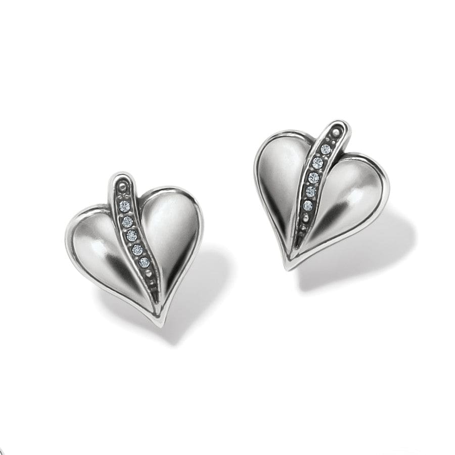 Precious Heart Post Earrings silver 2