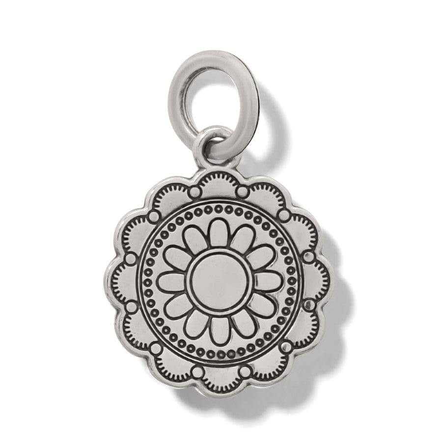 Pueblo Medallion Charm silver-blue 2