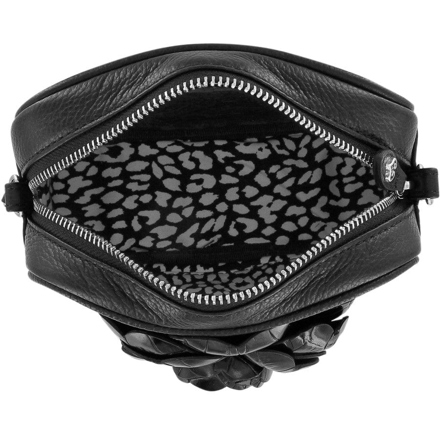 The Sak Leather Mini Camera Bag Black Onyx Chain Purse Crossbody Small  FLAWS | eBay