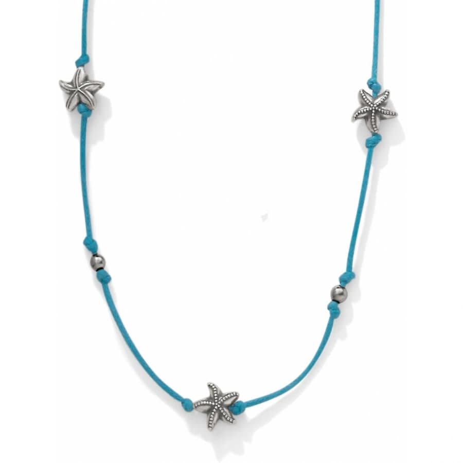 Seascape Starfish Long Necklace silver-turquoise 1