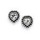 Shimmer Heart Mini Post Earrings