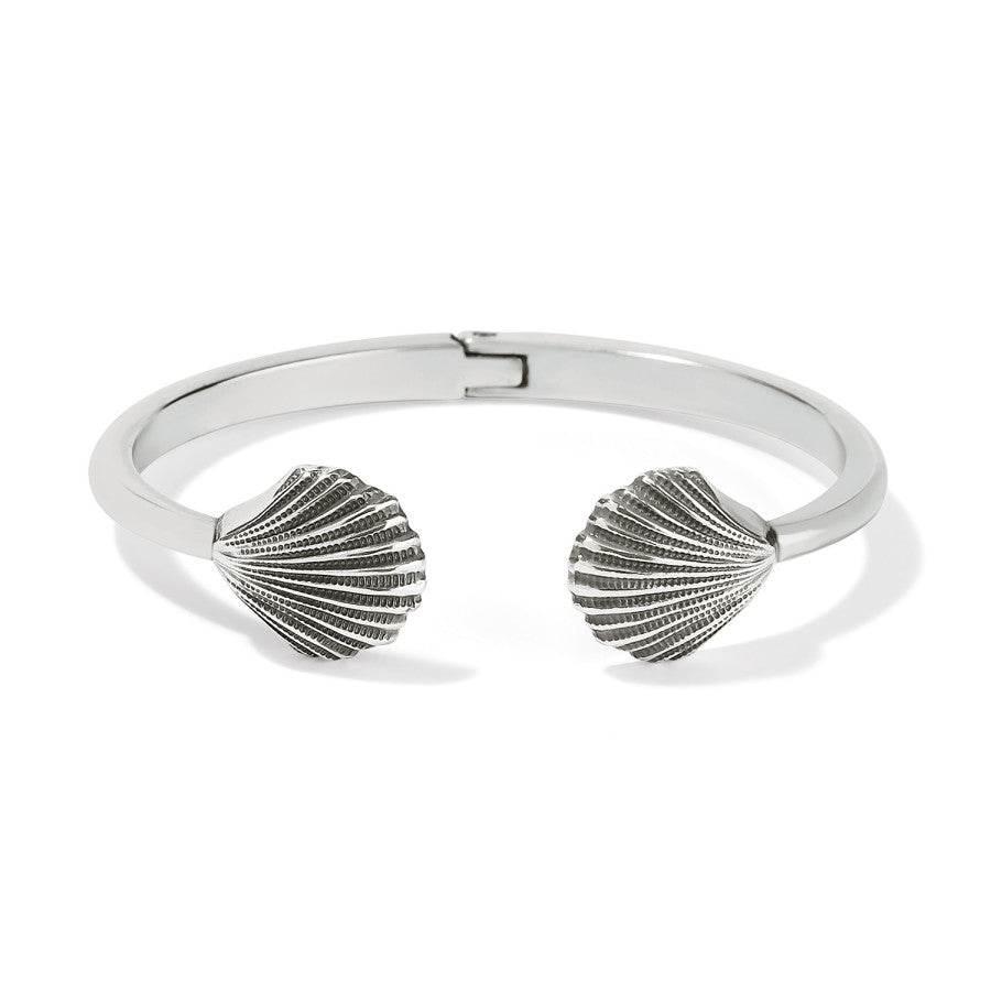 Silver Shells Hinged Bangle silver 1