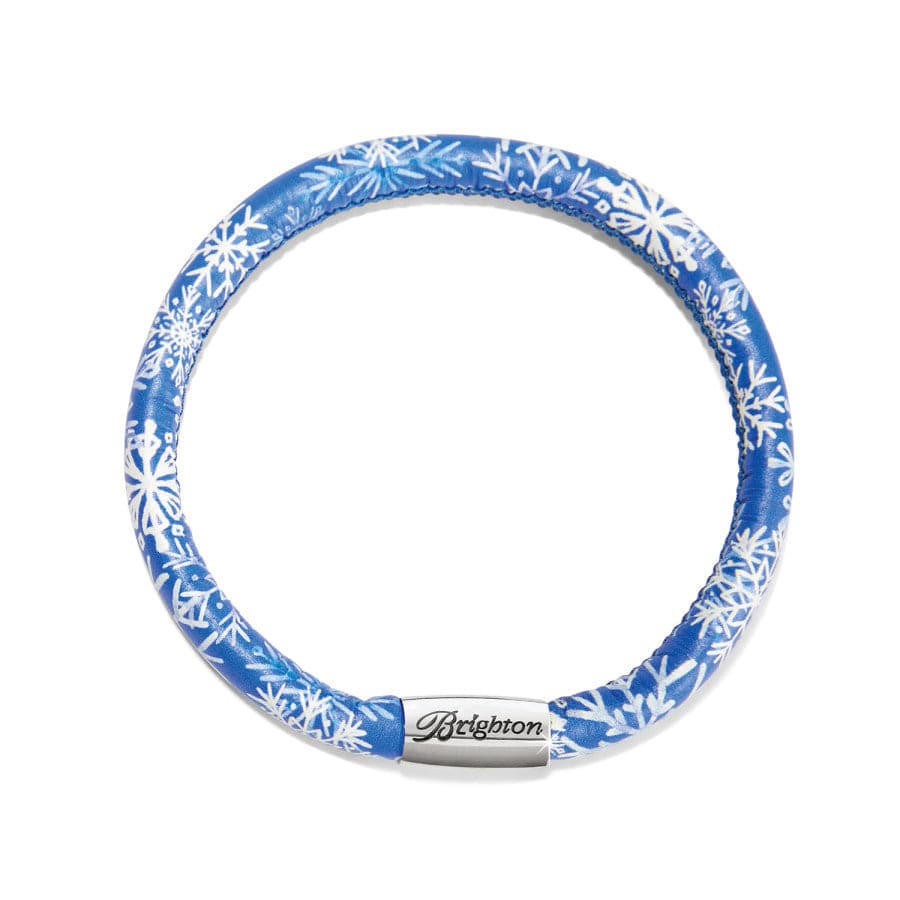 Snowflakes Woodstock Bracelet blue 1