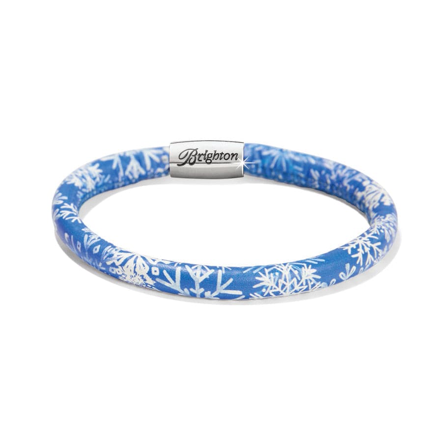 Snowflakes Woodstock Bracelet blue 2