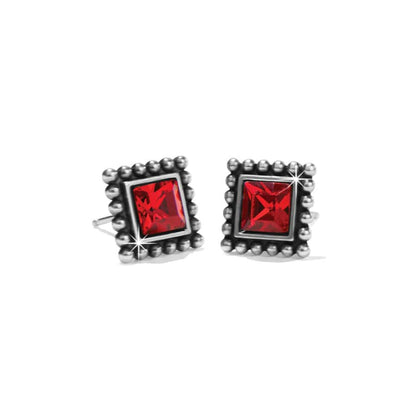 Sparkle Square Mini Post Earrings