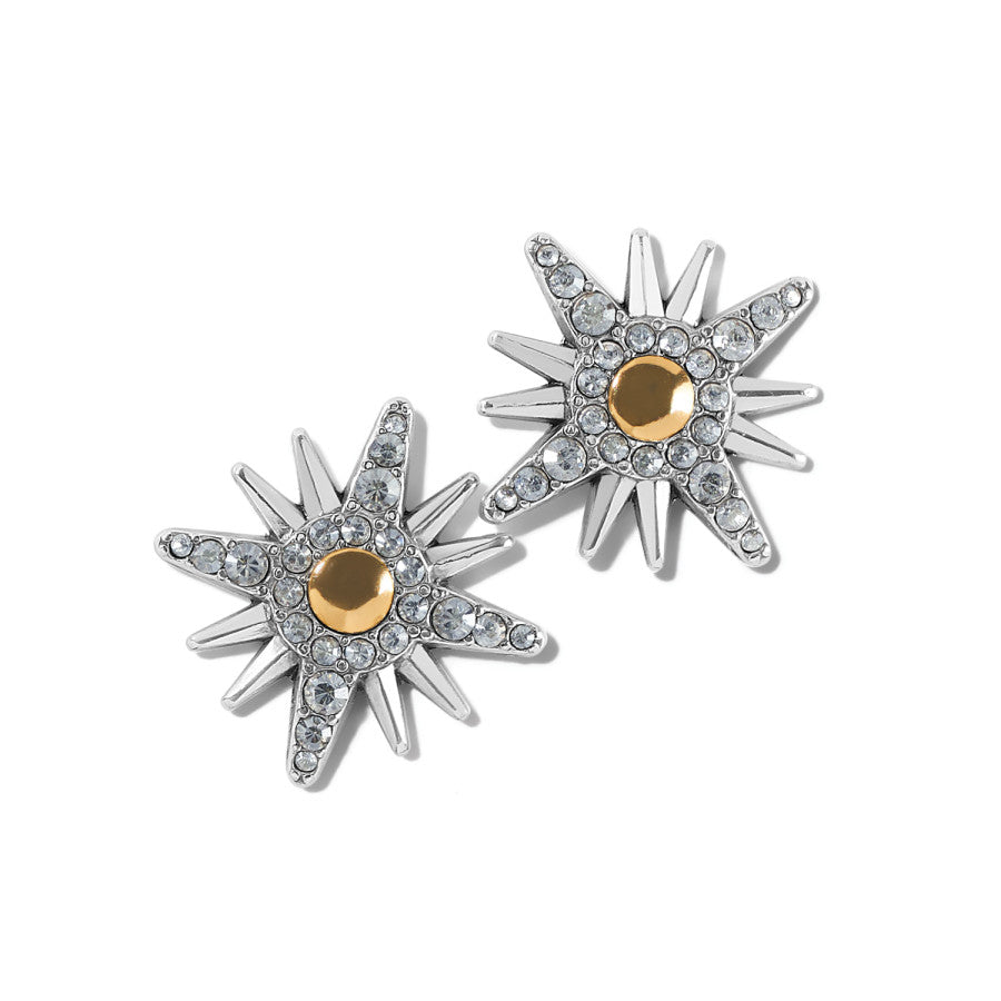 Sunglow Post Earrings silver-gold 2