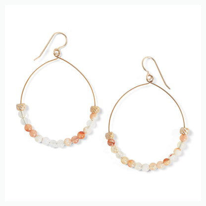 Sunset Cove Hoop Earrings