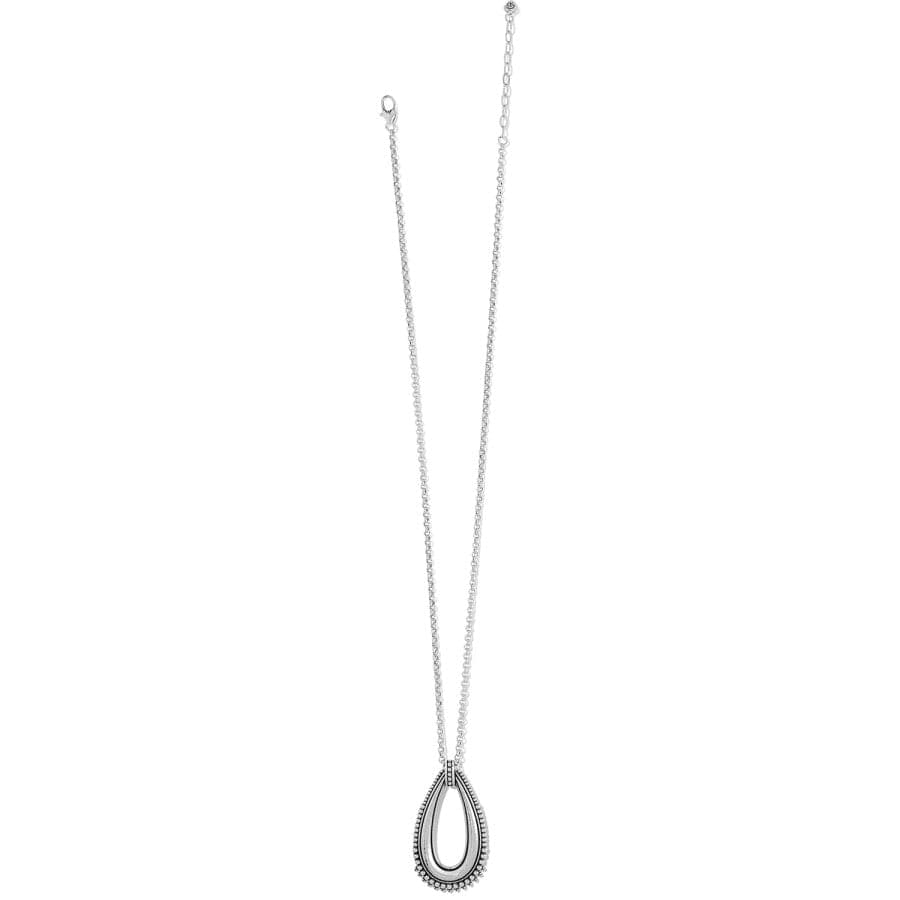 Telluride Peak Open Teardrop Necklace silver 3