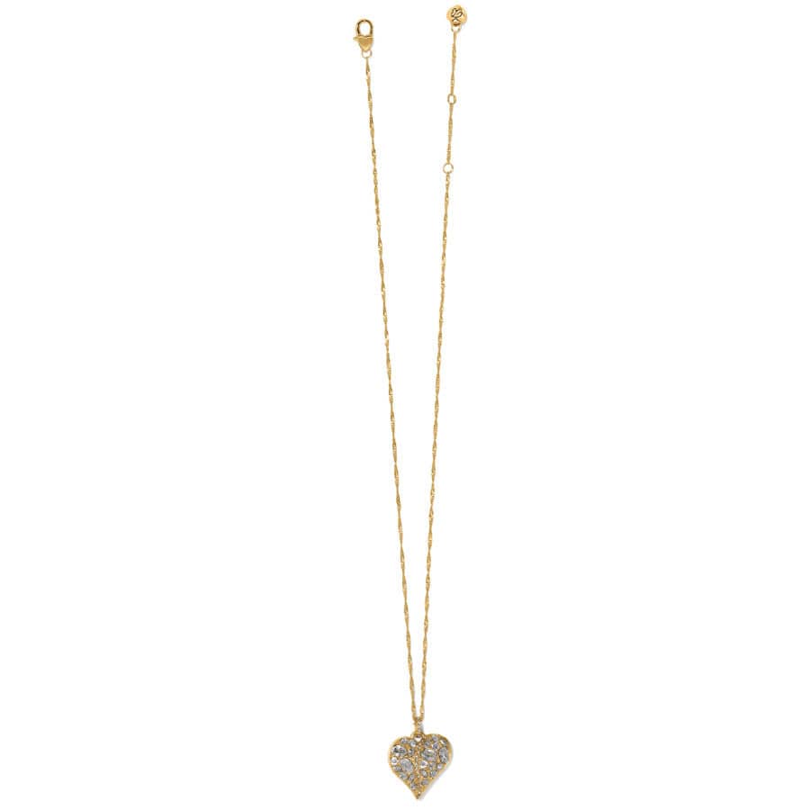 Trust Your Journey Golden Heart Necklace - Brighton