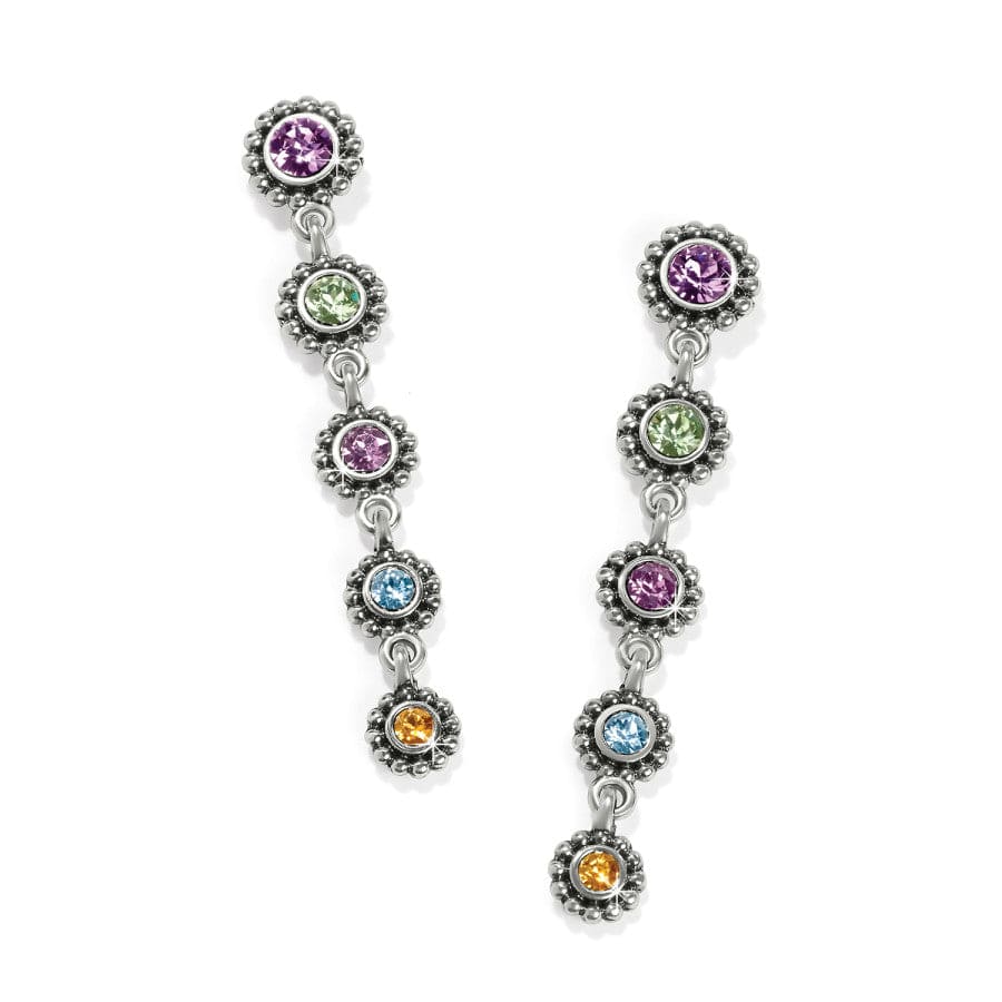 Twinkle Drops Post Drop Earrings silver-multi 1