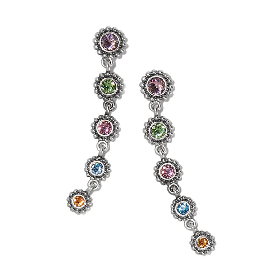 Twinkle Drops Post Drop Earrings silver-multi 2