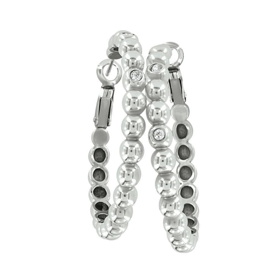 Twinkle Granulation Large Hoops silver 1