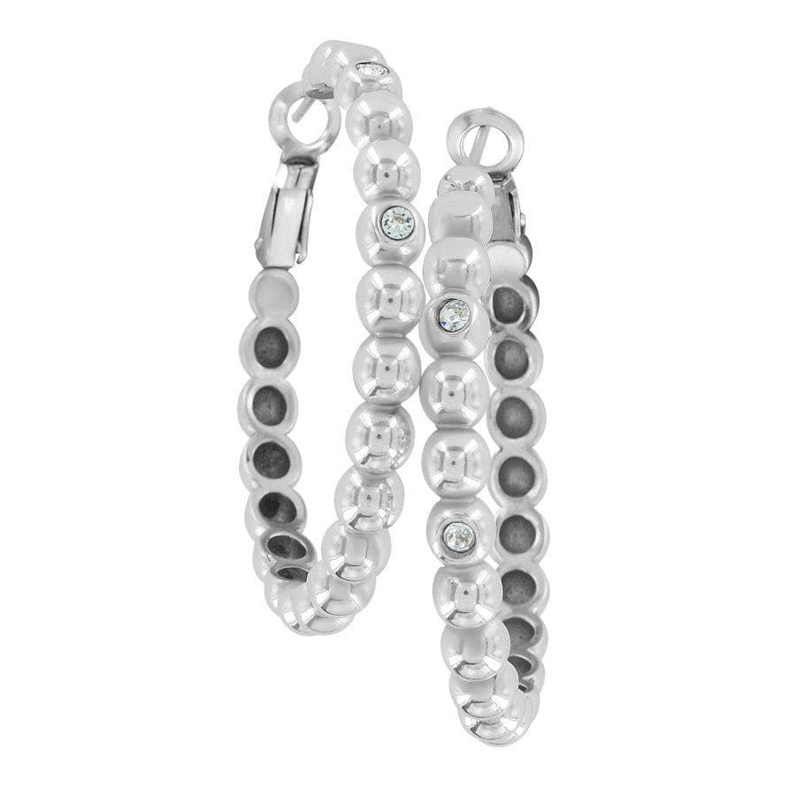 Twinkle Granulation Large Hoops silver 2